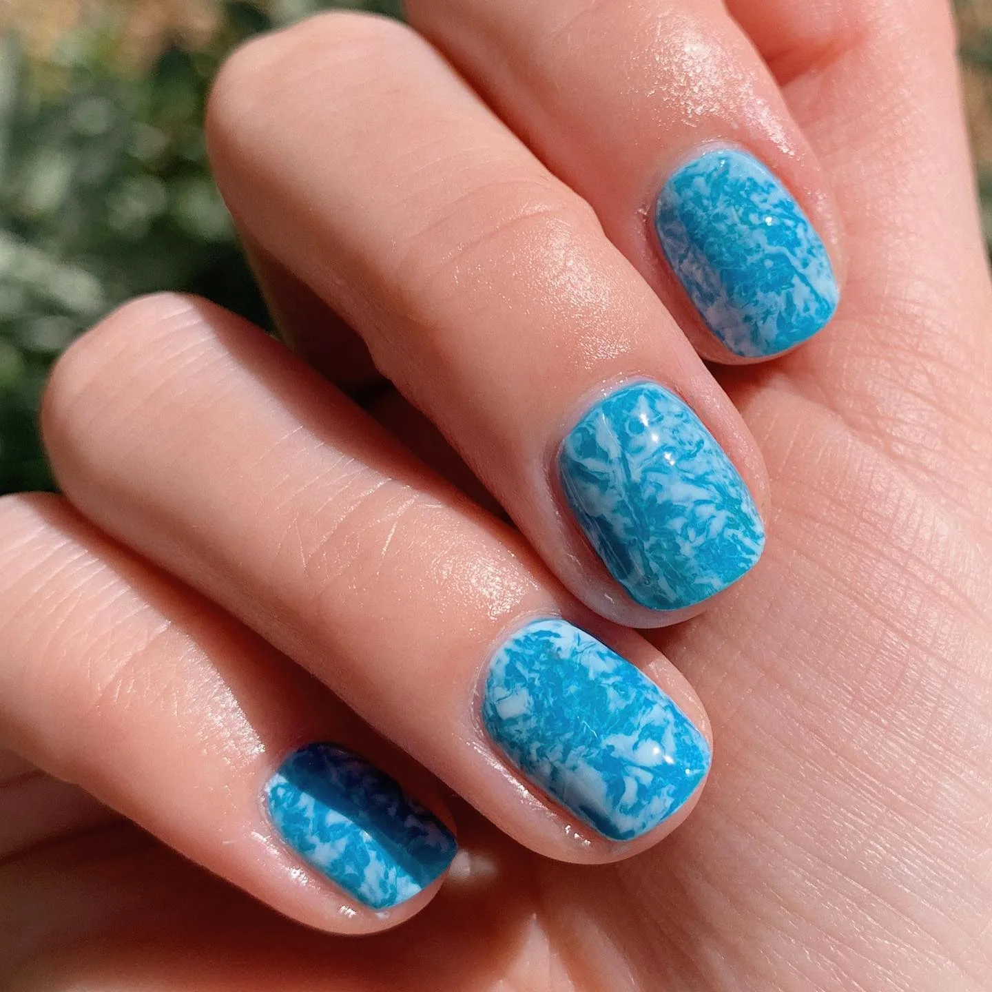 Pool water nails