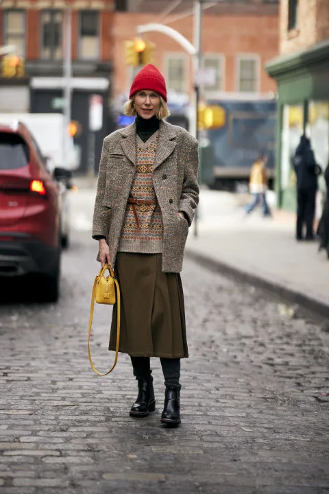 Μπερέδες, beanie και jockey καπέλα ήταν τα trendy αξεσουάρ στα street style της Νέας Υόρκης