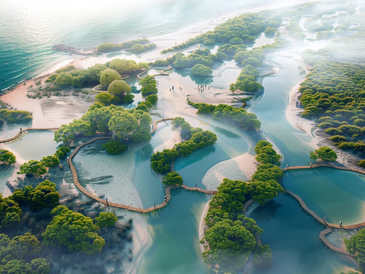 Το μεγαλύτερο έργο ανάπλασης ακτών στον κόσμο θα φυτέψει 100 εκατομμύρια μαγγρόβια δέντρα στο Dubai