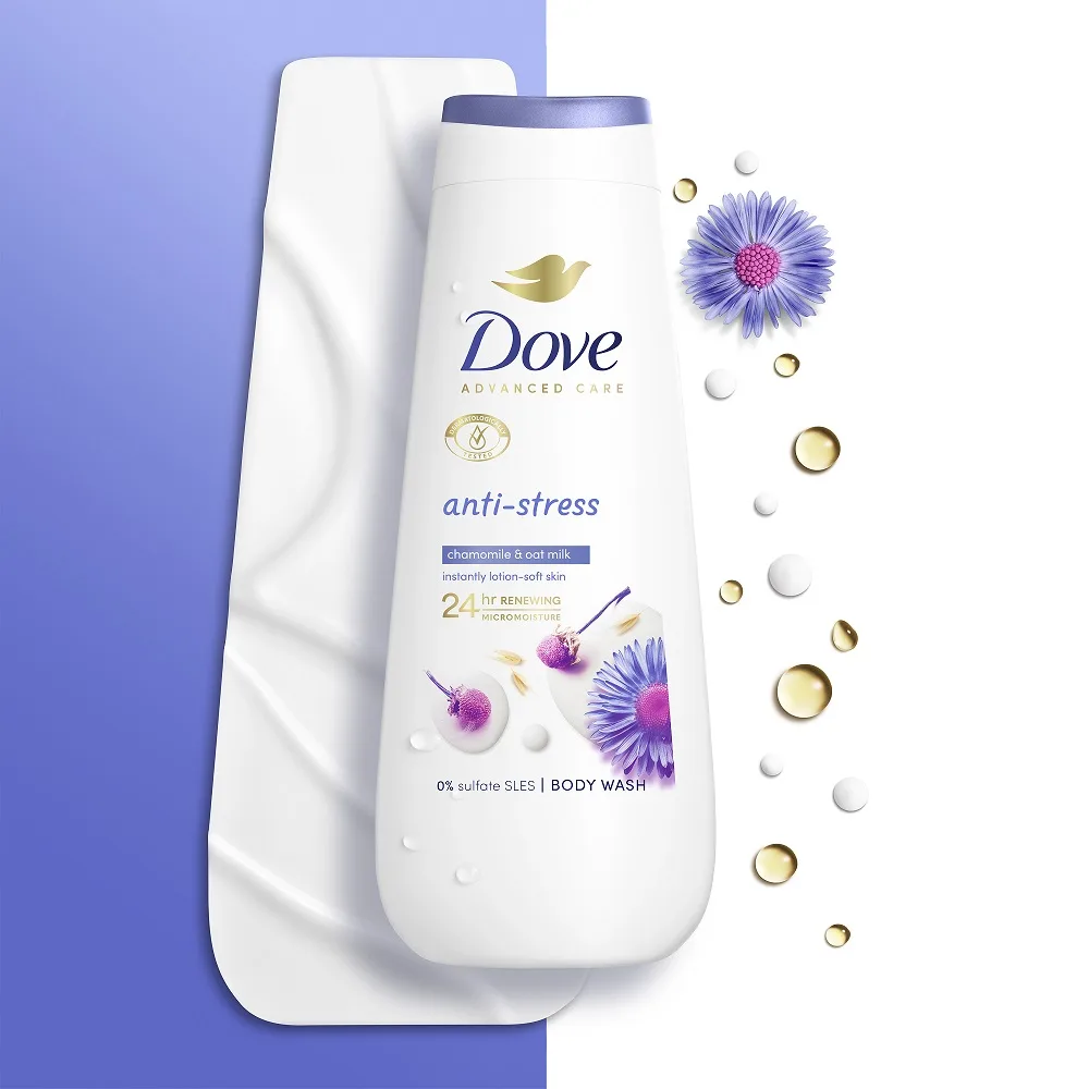 Νέα σειρά αφρόλουτρων Dove Advanced Care: 24ωρη αίσθηση ενυδάτωσης απευθείας από το ντους!