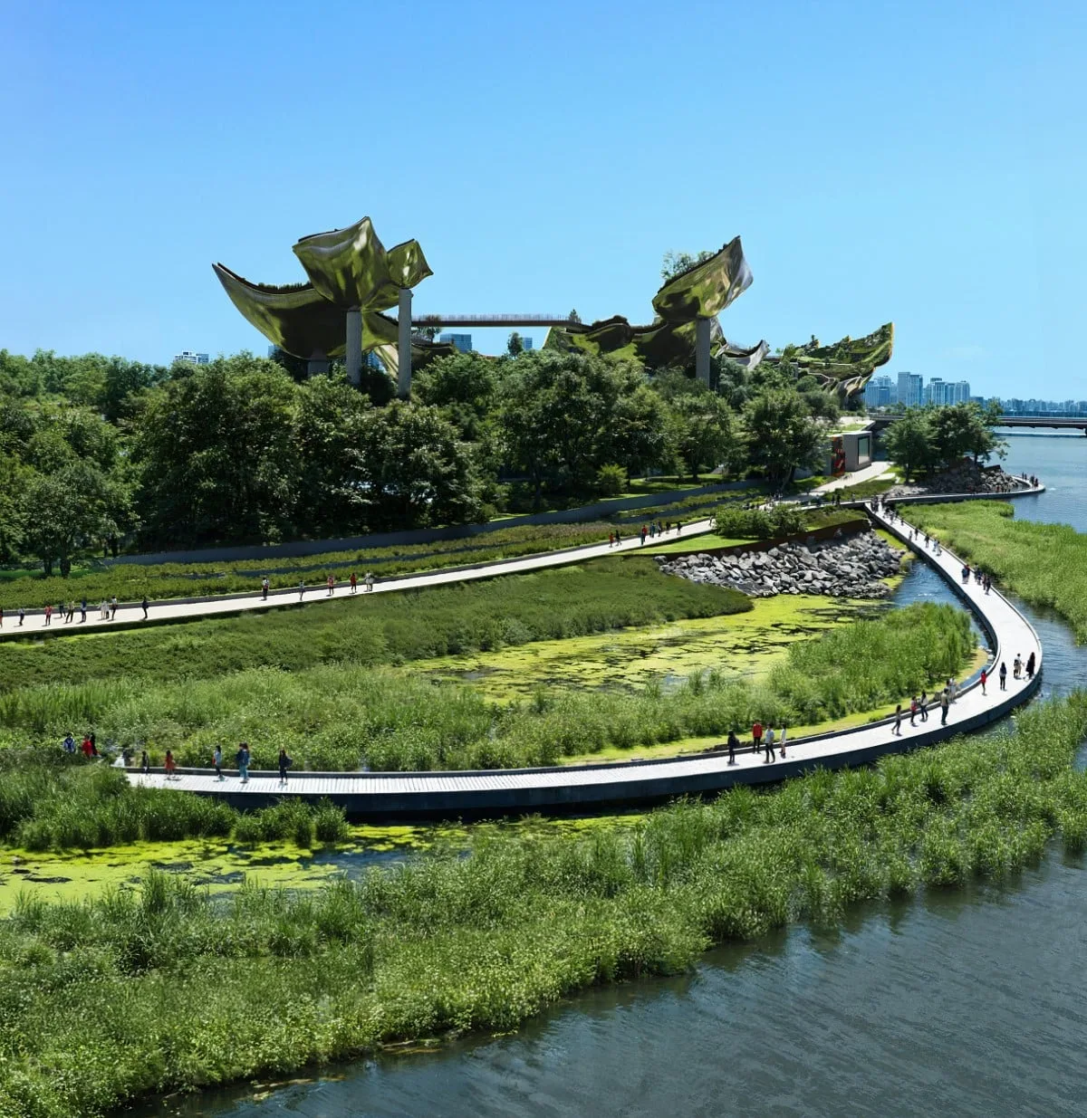 Ένα εγκαταλελειμμένο νησί στη Σεούλ γίνεται καταπράσινο δημόσιο πάρκο