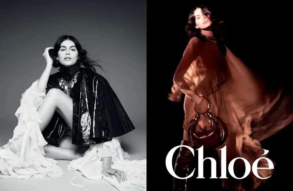 Η Kaia Gerber πρωταγωνιστεί στη νέα καμπάνια της Chloé FW 2024