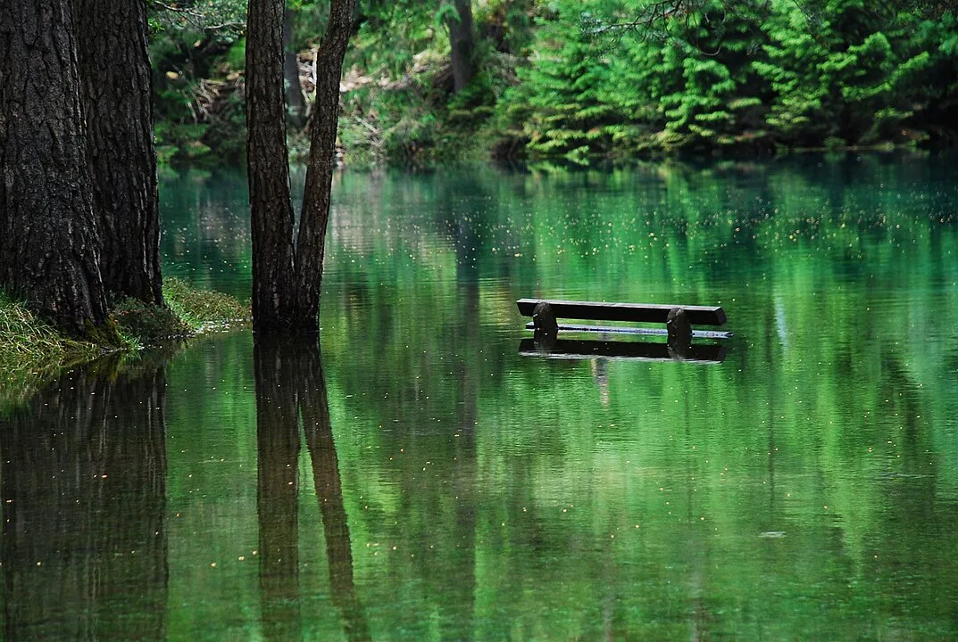 Grüner See ή αλλιώς το πάρκο που μετατρέπεται σε λίμνη ανάλογα με τον καιρό